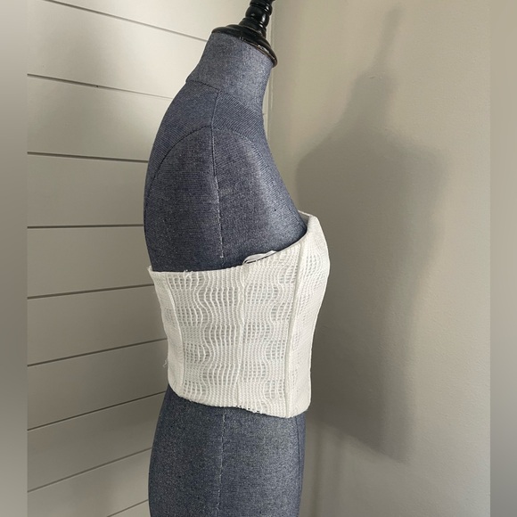 SALTY White Gauze Corset Top NWT - Picture 3 of 7
